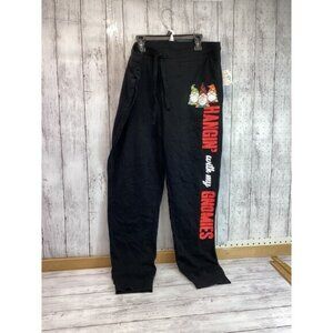 Whimsigoth heritage old money Well Worn Black Sweatpants Joggers Size Large